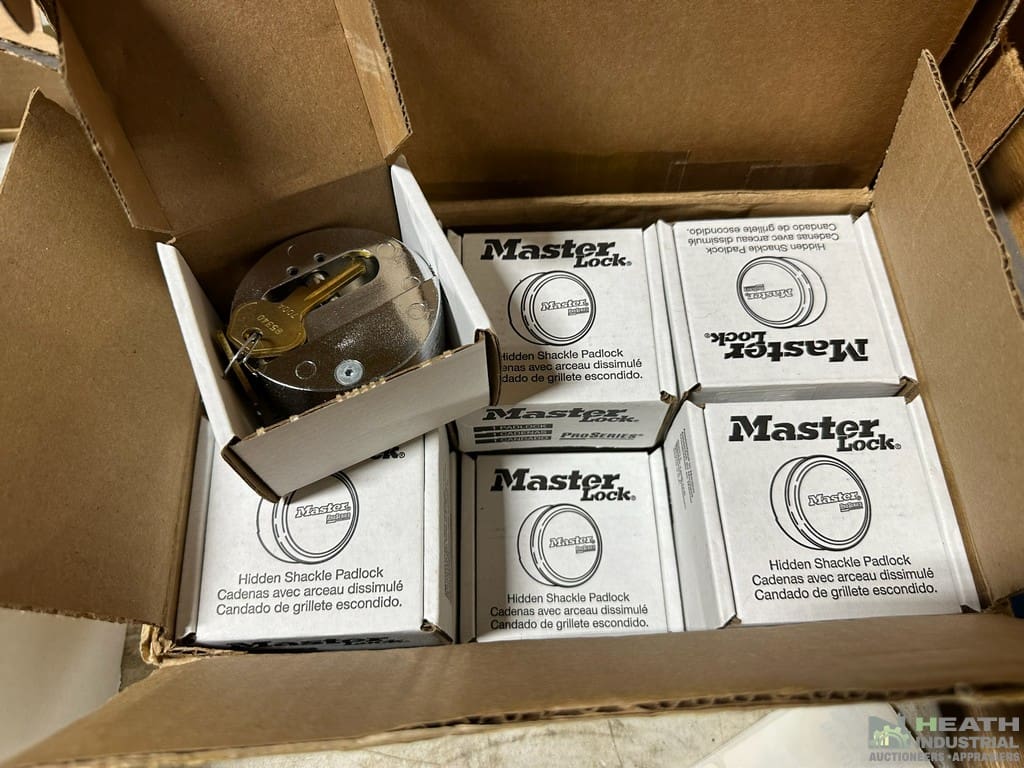 IT Equipment & 700+ New Master Lock Hidden Shackle Padlocks & Puroma Lock Boxes